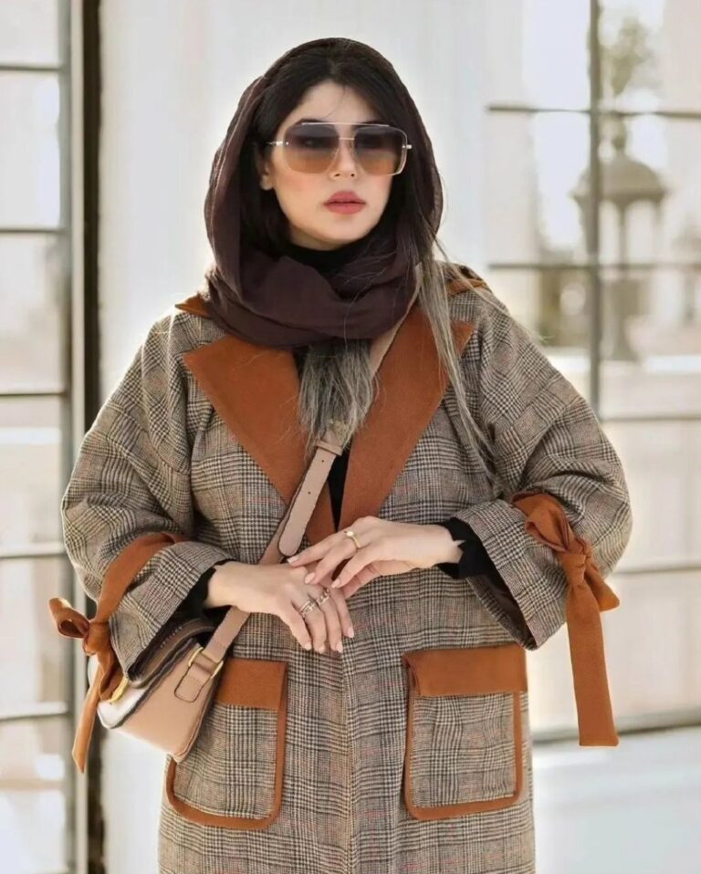 پالتو چهار خانه ابریشمی