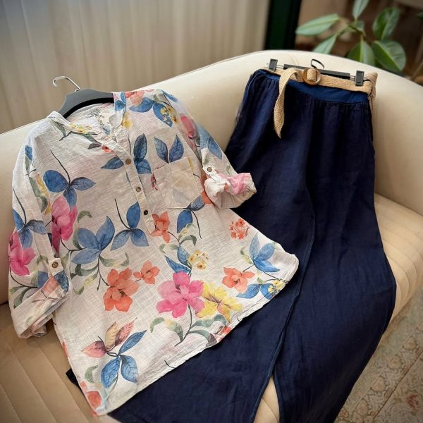 ست شومیز و شلوار تابستانی