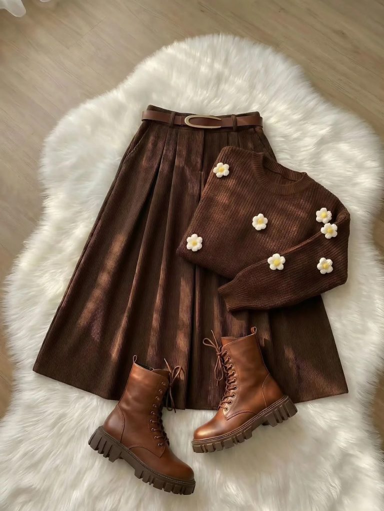 ست بافت و دامن