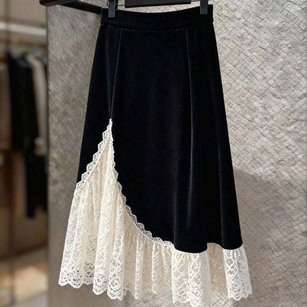 دامن مخمل و تور