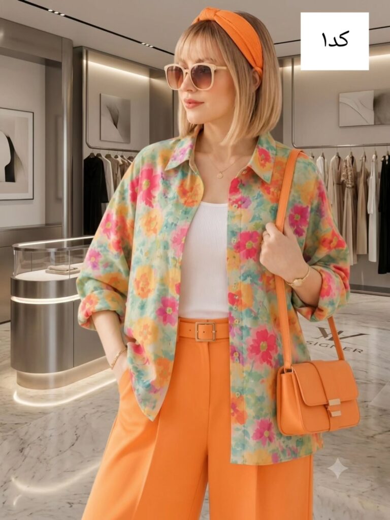 شومیز طرحدار خنک